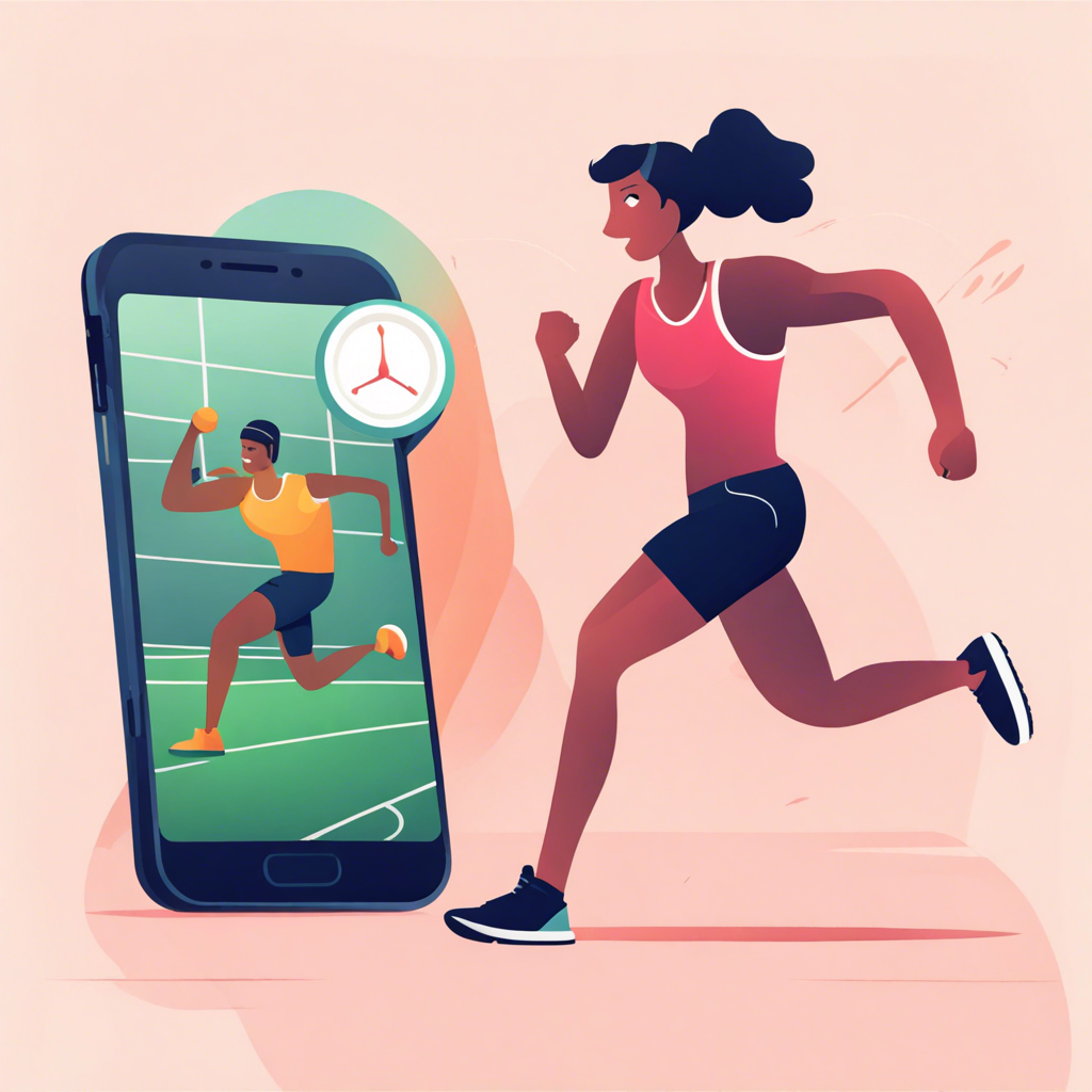 Sporto iššūkiai mobiliajame telefone siekiant paskatinti save pasiekti naujų tikslų